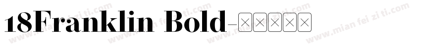 18Franklin Bold字体转换